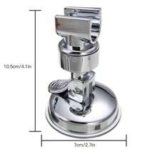 Shower Bracket Rotatable Shower Bracke 360°Adjustable Universal Hand Shower Holder Suction Cup Holder Full Plating Shower Rail Head Holder Bathroom Bracket Bathroom Accessories