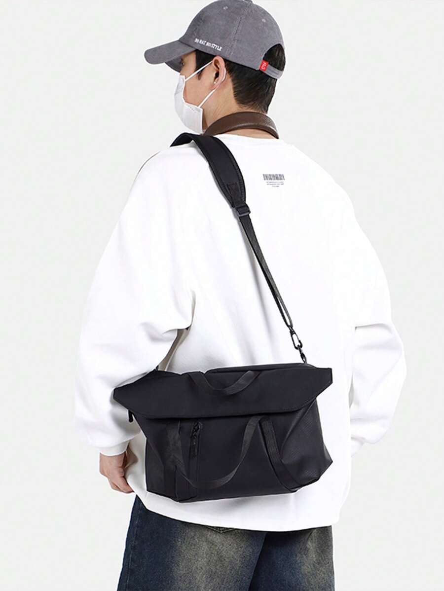 Crossbody Bag Casual Daypack Messenger Bag Water Repellent With Zipper Portable Summer Bag For Commute Outdoor Polyester Casual Minimalist Zip Front Men Gifts - Multicolor - View 1