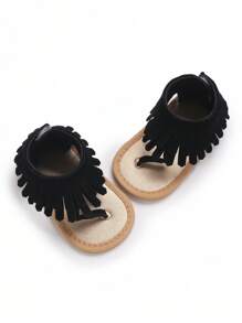 Summer Tassel Simple Breathable Non-Slip Sandals For Infant Boy And Girl, Infant Newborn Shoes