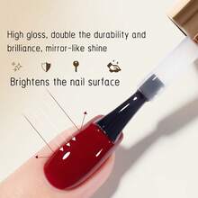1 件 15ml 凝胶指甲油套装 120 色系列秋季亮面半永久闪光亮片指甲油套装套装可浸洗 UV 清漆美甲用于美甲设计纯色一瓶 - 彩色 - 查看 9