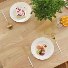 1pc PVC Transparent Table Cover Protector, 1.0mm Thick Plastic Table Cover Rectangle, Waterproof And Oil Proof, Tabletop Protection, Soft Glass Tablecloth PVC Transparent Table Cover, Suitable For Kitchen, Dresser, Writing Desk, Dining Table. Home Kitchen Dining Supplies