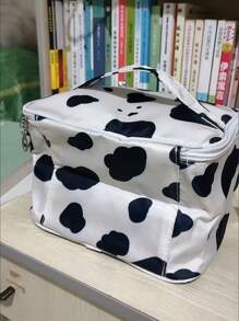 Organizador de bolsa de maquiagem portátil chique com grande capacidade, bolsa de cosméticos à prova d'água, bolsa de viagem para artigos de higiene pessoal, para férias na praia, coleção de banheiro, coleção de quarto, grande capacidade - Multicolorido - Ver 7