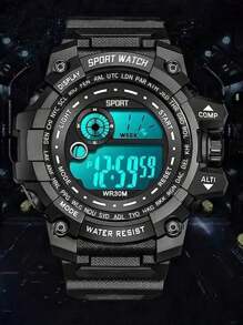 Multi-Function Alarm Clock & Chronograph Electronic Watch, Sports Electronic Watch For Teenagers - Multicolor - View 6