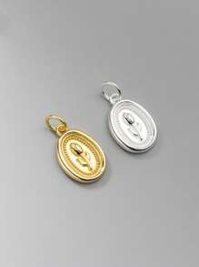 925 Sterling Silver Gold-Plated Vintage French Tulip Pendant Necklace, Unique High-End Sweater Chain For Women