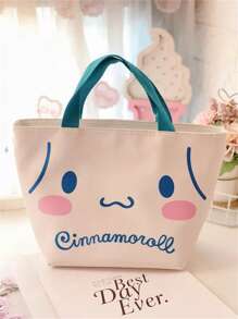 Sanrio 2 Peças Bolsas Cosméticas Cartoon Sanrio, Acompanhadas de Adesivos Sanrio, Capacidade Grande de 12,4"x 8,4", Múltiplas Cores e Estilos para Escolher, Pode Armazenar Cosméticos, Roupas, Alimentos, Ótimo para Viajar