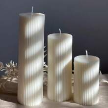 法式复古风格迷你高端圆柱香薰蜡烛 香薰蜡烛 家居装饰蜡烛适用于-婚礼派对香薰蜡烛 浪漫氛围拍照装饰道具 - 彩色 - 查看 3