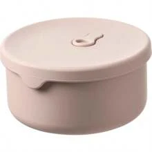 Fiambrera redonda de silicona de 700ML y 250ML, refrigerador, caja de mantenimiento fresco, apto para microondas, apto para lavavajillas, contenedor de almacenamiento de alimentos con tapa OQCW - 250 ml Rosa - Ver 8