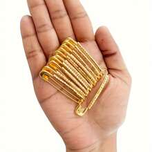 闪亮金色 10 件水钻胸针 - 别针人造水晶夹适用于女士毛衣围巾衣领帽子配饰连衣裙配饰衣服别针包饰学校办公室配饰衬衫夹克珠宝圣诞节万圣节衣服别针有趣可爱教师礼物 - 彩色 - 查看 14