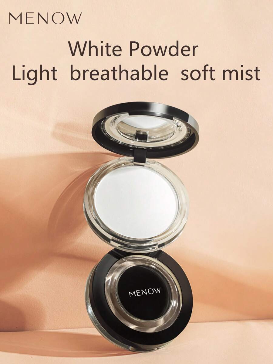 MENOW 哑光薄纱定妆粉控油持久定妆粉干皮油性皮肤彩妆大白饼