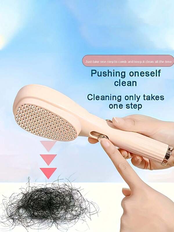 360° Wrap Brush - Anti-Static, Portable And Retractable Design, Suitable For All Hair Types, Plastic Bristles, Anti-Static, Does Not Damage Hair And Fluffy Scalp