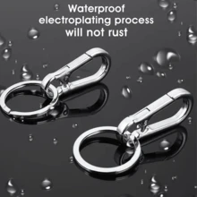 6 piezas Llavero de metal, Llavero desmontable, Llavero de metal, Clip de llavero tipo mosquetón, Unisex - Multicolor - Ver 2