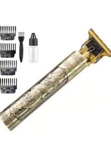 Maquina de Barbear cortar cabelo Aparador Profissional barbeador acabamento Sem Fio Portátil Potente