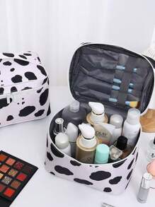 Organizador de bolsa de maquiagem portátil chique com grande capacidade, bolsa de cosméticos à prova d'água, bolsa de viagem para artigos de higiene pessoal, para férias na praia, coleção de banheiro, coleção de quarto, grande capacidade - Multicolorido - Ver 11