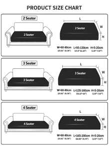 1pc Plush Jacquard Anti-Slip Sofa Seat Cushion Cover, Waterproof, Soft & Skin-Friendly, Pet-Proof, Elastic Sofa Slipcover, Suitable For L-Shaped Combination Sofa And 1/2/3/4 Seat Sofa, All Season