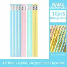 Customized Pencils With Engraved Names, HB/2B Student Pencils With Erasers, Suitable For Exams Back To School,Multi-Functional,Ornamental,Reusable,Modern,Colorful,Cute,Vintage,Cartoon,Kawaii,Custom,Personalized,Unique,Customized,Workers,Clients,Students,For Business/Work/Office,For School - [Customized Text]Pencil - View 11