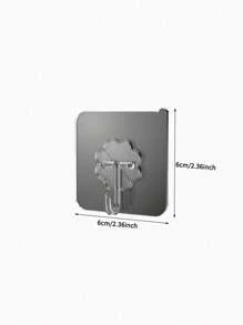 10/50/100pcs Reliable No-Drill Multi-Purpose Hooks, Easy Install For Home, Kitchen, Bathroom, Bedroom, Office - Over The Door Hooks, Wardrobe Hooks