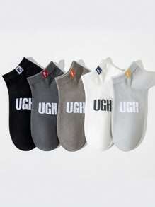 5/10 双新款春夏字母运动篮球袜薄款透气船袜