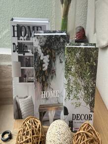 Kit 3 Decorative Book Boxes Object Holder Home Decor Living Room Multipurpose Decorative Book Set - HOME - 查看 2