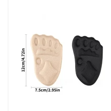 6 Pairs Self-Adhesive Insoles- Anti-Slip, Suitable For All Kinds Of Shoes , Anti-Slip Shoe Accessories| Elastic Insoles| Durable Insoles, Insoles - Multicolor - View 3