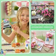 24pcs Wooden Easter Decorations, Vintage Spring Easter Decor Rabbit, Carrot, Chick, Butterfly, Flower, Truck Shape Ornaments With Hanging Ropes For Party Gifts Birthday Graduation