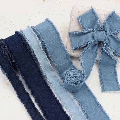 1 件牛仔双头芳香腰带、袖子/口袋边缘装饰蕾丝带，适合 DIY（不含轴）