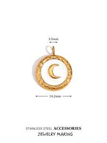 3/5pcs Gold Color Stainless Steel Enamel Charms Pendants For DIY Earrings Necklace Jewelry Making Supplies Handcrafted Oil Dripping Personalized