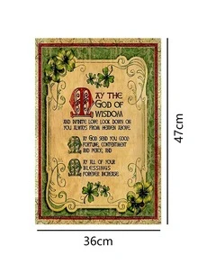 1 szt. Flaga ogrodowa koniczyna na dzień św. Patryka do dekoracji podwórka, inspirująca dekoracja świąteczna na zewnątrz