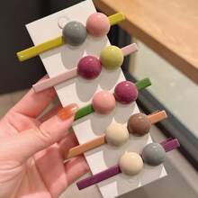 1 件装糖果色刘海发夹/侧按扣发夹女士/发夹发饰家居浴室装饰夏季