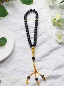 1pc Floral Pattern Glass Prayer Beads, 33pcs Beads, Prayer , 10mm Beads, 5 Color Handheld Misbaha - Multicolor - View 15