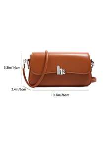 Effen kleur modieuze PU vierkante oksel tas, schoudertas casual veelzijdige minimalistische crossbody tas, lichtgewicht zakelijke vrouwen handtas met klep, geschikt voor meisjes, dames, studenten, kantoorpersoneel, zakelijke gelegenheden