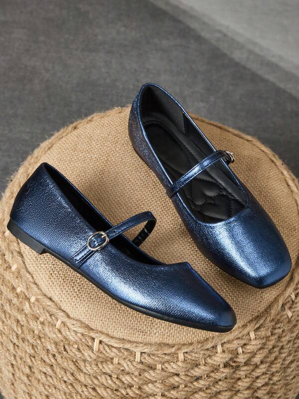 Pantofi cu vârf pătrat la modă pentru femei, pantofi negri, ocazional, versatili, pentru ținute de birou, activități în aer liber, emană o atmosferă de clasă înaltă în culoarea portocalie, primăvară/toamnă