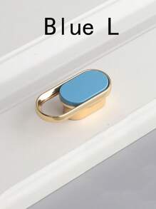 1pc Cabinet Door Handle, Modern Minimalist Design, Zinc Alloy, Gold + Black - Multicolor - View 13
