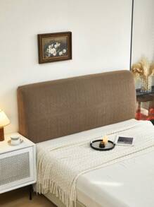 1 pieza Funda de cabecera de cama de jacquard, protector de cabecera de dormitorio suave, antiensuciamiento y elástico, apto para todas las estaciones