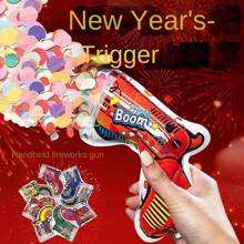 3 件手持婚礼烟花、自动充气烟花枪、新年前夜酷炫氛围烟花婚礼闪光、生日毕业烟花枪、生日庆祝烟花、新年派对、派对烟花枪 - 彩色 - 查看 6