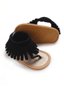 Summer Tassel Simple Breathable Non-Slip Sandals For Infant Boy And Girl, Infant Newborn Shoes