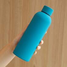 1 件定制不锈钢运动水壶，带软橡胶涂层，小口设计，适合企业礼品，团体/个人定制，多功能，耐用，装饰性，可重复使用，精致，时尚，高品质，色彩鲜艳，现代，定制，个性化，独特 - 多色 - 查看 13