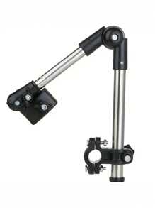 1pc Adjustable Umbrella Holder Bracket, 360° Rotatable Outdoor Sunshade Stand For Bicycle, Wheelchair, Foldable Canopy Support