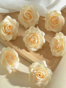 Artificial Rose Flowers With Dew Drop Design, DIY Wrist Flower, Faux Rose Flower Bouquet Gift For Valentine's Day, Wedding, Birthday, Anniversary, Bridemaid, Mother's/Father's Day