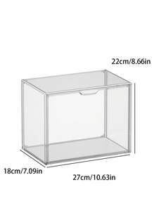 1 Stück vielseitige klare Acryl Aufbewahrungsbox - staubdichte Vitrine für Modelle, Werkzeuge & Bücher | transparenter Organizer Behälter