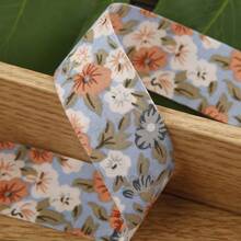 碎花提花丝带，DIY 蝴蝶结发饰，服装和鞋子装饰，礼盒包装，印花图案缎带 - 彩色 - 查看 10