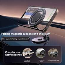 MagSafe 车载手机支架，超磁性 360 度旋转仪表盘车载手机支架，兼容 的汽车配件，男女礼物，适用于 16 Pro/Pro Max 15 14 13 12 - 彩色 - 查看 5