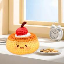 DIY Cake Crochet Kit For Beginners, Amigurumi Stuffed Animals - Gift Animal Crochet Starter Kit All-In-One Complete Crochet Kit Learn To Crochet Sets With Instructions And Step By Step Video Tutorials For Adults Cute Animal Doll DIY Crafts For Home Decor - Yellow - View 4