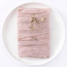 波西米亚风格皱褶布餐巾，婚礼派对桌面装饰餐垫，巴厘岛纱布家用皱褶餐巾