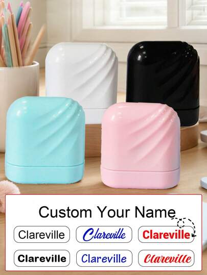 Carimbo personalizado com nome para roupas, à prova d'água. Carimbo personalizado para roupas, com assinatura manuscrita. Carimbos personalizados para roupas, presentes para material escolar infantil e infantil, moda para a volta às aulas, decoração de Natal e renovação de outono para a casa.