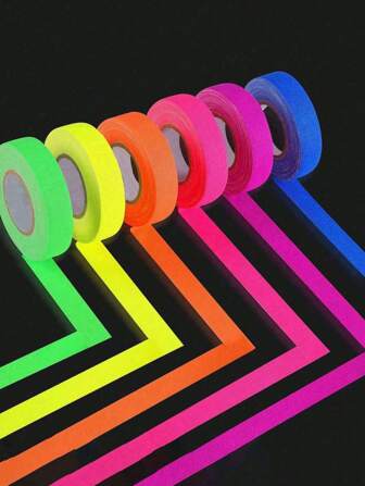 Nastro in tessuto neon, 15mm * 5m, nastro fluorescente UV a luce nera per feste, nastro decorativo luminescente autoadesivo, adatto per pavimenti di feste e palchi, impermeabile, colori multipli opzionali; regali floreali per la Festa della Mamma, regali personalizzati per mamma, regali dell'ultimo minuto per la Festa della Mamma, idee per la Festa della Mamma, regali per la Domenica della Mamma, biglietti fatti a mano per mamma, migliori regali per la Festa della Mamma sotto i $50