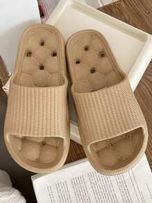 Ciabatte da bagno interne in EVA - Perforate, antiscivolo, resistenti agli odori, morbide, confortevoli, minimaliste, di colore unito, leggere, unisex