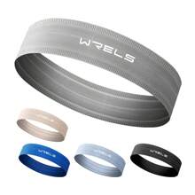 WRELS 1pc Moisture-Wicking Soft Breathable Sport Headband, Stretchy Hair Band For Running, Fitness, Climbing, Yoga - Multicolor - View 9
