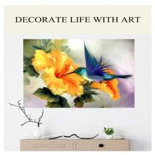 SNA 2025 Kit de cusut în cruce cu imprimeu de flori galbene, păsări, stil nou, cadou en-gros pentru adulți, păsări mici, flori și plante, kit DIY, artizanat, kit de broderie brodat, kituri de cusut în cruce, kit de croșetat, kit de ace de perforat, accesorii de cusut, kit de cusut, ață de brodat, kit de artizanat, materiale de cusut, model de cusut, consumabile de croșetat, kit de broderie, model de cusut pentru începători.