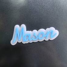 1pc Customized Acrylic Refrigerator Magnet - Customizable With Names, Colorful Alphabet Letters, Suitable For Refrigerator, Storage Cabinet Or Office, No Power Required, Perfect Small Gift For Family And Friends, Fridge Magnet