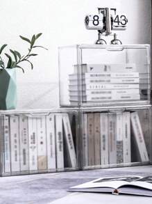 1 Stück vielseitige klare Acryl Aufbewahrungsbox - staubdichte Vitrine für Modelle, Werkzeuge & Bücher | transparenter Organizer Behälter